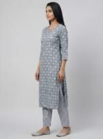 Zinora Women Cotton Rayon Kurti Pant Set - Image 3