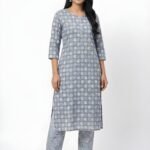 Zinora Women Cotton Rayon Kurti Pant Set