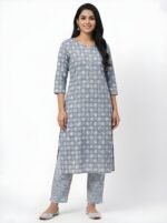 Zinora Women Cotton Rayon Kurti Pant Set