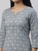 Zinora Women Cotton Rayon Kurti Pant Set - Image 4