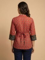 Zinora Geometric Print Women Multicolor Top - Image 3