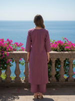 Zinora Women Embroidered Kurti Pant Set - Image 2