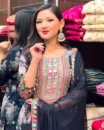 Zinora Women Pakistani Suit with Original Mirror Hand Work | Festive Party Wear Salwar Set with Dupatta - Image 5