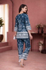 Zinora Premium Digital Printed Co-ord Set for Women – Magic Slub Fabric | Casual & Stylish Wear - Image 3