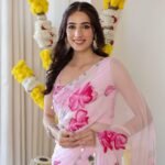 Zinora Ruffle Lehenga Saree for Women – Faux Georgette Digital Print | Ready to Wear Party & Festive Saree