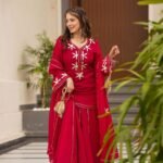 Zinora Premium Kurta Sharara Set for Women – Chiffon Gota Patti Festive & Party Wear