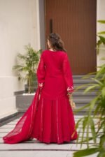 Zinora Premium Kurta Sharara Set for Women – Chiffon Gota Patti Festive & Party Wear - Image 4