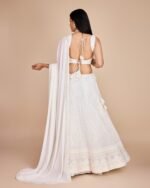 Zinora Designer White Lehenga Choli for Women – Heavy Georgette Embroidered Bridal & Festive Wear - Image 4