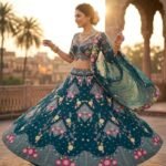 Zinora Designer Butterfly Net Lehenga for Women – 3.5 Meter Flare Sequins Embroidered Party & Wedding Wear