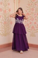 Zinora Designer Embroidered Gown for Women – Faux Blooming Fabric | Party & Festive Wear - Image 11