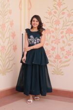 Zinora Designer Embroidered Gown for Women – Faux Blooming Fabric | Party & Festive Wear - Image 5