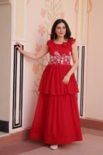 Zinora Designer Embroidered Gown for Women – Faux Blooming Fabric | Party & Festive Wear - Image 16