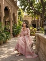 Zinora Premium Anarkali Set for Women – Georgette Embroidered Party Wear with Dupatta - Image 7