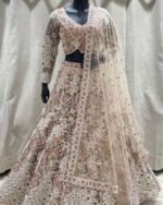 Zinora Premium Soft Net Lehenga for Women – 4 Meter Flare Sequins Embroidered Wedding & Bridal Wear - Image 7