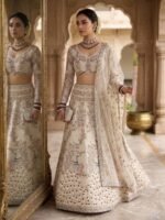 Zinora Premium Soft Net Lehenga for Women – 4 Meter Flare Sequins Embroidered Wedding & Bridal Wear - Image 5