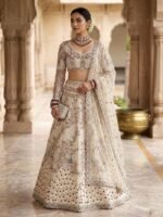 Zinora Premium Soft Net Lehenga for Women – 4 Meter Flare Sequins Embroidered Wedding & Bridal Wear - Image 3