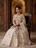 Zinora Premium Soft Net Lehenga for Women – 4 Meter Flare Sequins Embroidered Wedding & Bridal Wear - Image 2