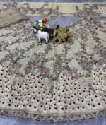 Zinora Premium Soft Net Lehenga for Women – 4 Meter Flare Sequins Embroidered Wedding & Bridal Wear - Image 9