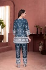 Zinora Premium Digital Printed Co-ord Set for Women – Magic Slub Fabric | Casual & Stylish Wear - Image 4