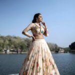 Zinora Floral Printed Tasar Silk Lehenga Set for Women – Elegant Co-ord Style Party & Festive Wear