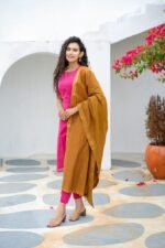 Zinora Pure Banarasi Suit Set for Women – Festive Wear with Chanderi Dupatta - Image 3