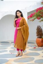 Zinora Pure Banarasi Suit Set for Women – Festive Wear with Chanderi Dupatta - Image 2