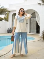 Zinora Women’s Heavy Rayon Co-Ord Set with Embroidery Work – Stylish Casual & Party Wear - Image 6