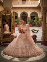 Zinora Real Mirror Embroidery Lehenga for Women – 4 Meter Flare Sequins Wedding & Festive Wear - Image 7