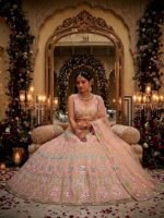 Zinora Real Mirror Embroidery Lehenga for Women – 4 Meter Flare Sequins Wedding & Festive Wear - Image 5