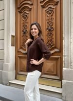 Zinora Women’s Cotton Tunic Top – Solid Casual Wear - Image 2