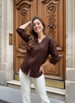 Zinora Women’s Cotton Tunic Top – Solid Casual Wear